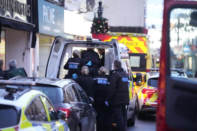 Police and ambulance at the scene. Picture: Sussex News and Pictures