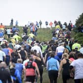 Runners tacking the Beachy Head course. Photo: Jon Rigby