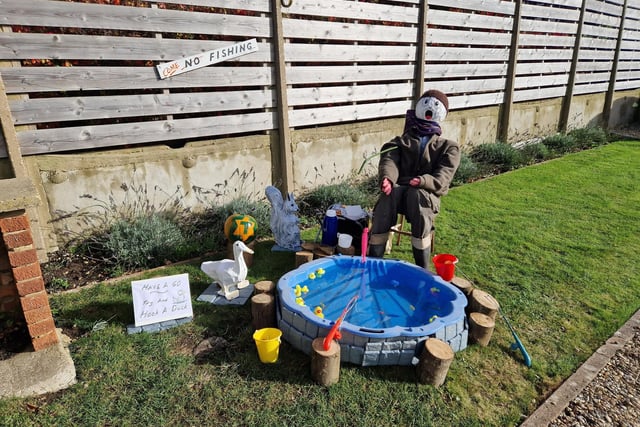 Some of the 77 scarecrows created by villagers for Ferring Scarecrow Festival 2023, running from October 21 to 29 to raise money for  Ferring Girlguiding
