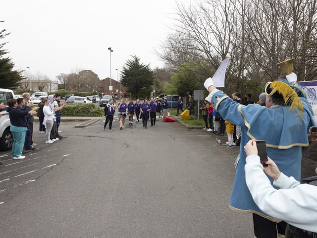 A warm welcome at Worthing Hospital for the 24 & Beyond walkers