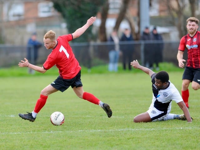 Action from Wick's victory over East Preston in division one of the Southern Combination League