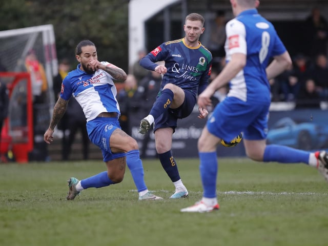 Horsham FC in action at Hornchurch in the Isthmian premier division