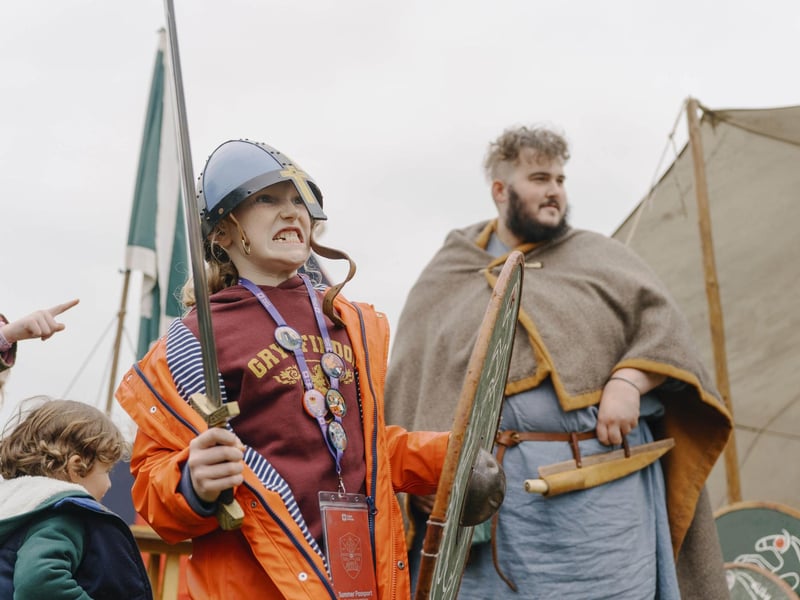 Battle of Hastings reenactment at Battle Abbey 2025. Pic supplied by Tom Arber/English Heritage.