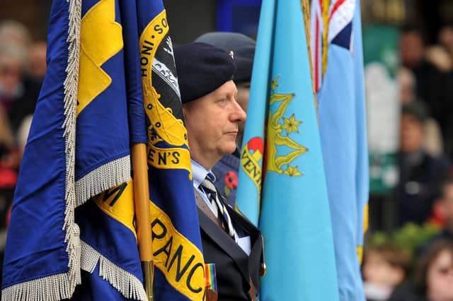 Remembrance Sunday service in Horsham. Pic S Robards SR2211131