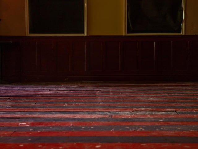 The rescued floorboards