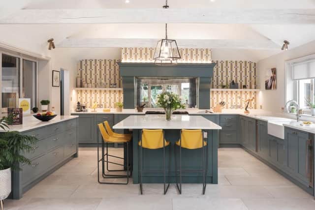 An art deco kitchen , designed by Chisholm Design. Picture: PANAYIS CHRYSOVERGIS UK