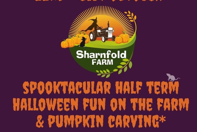 Sharnfold Farm, situated at Stone Cross between Eastbourne and Hailsham is inviting people to come along for some half-term Halloween fun from October 22-31.
There will be Spooky-themed trail and activities, Pumpkin carving in the Sussex Barn (24th-28th only) and stunning Halloween displays. Visit www.sharnfoldfarm.co.uk