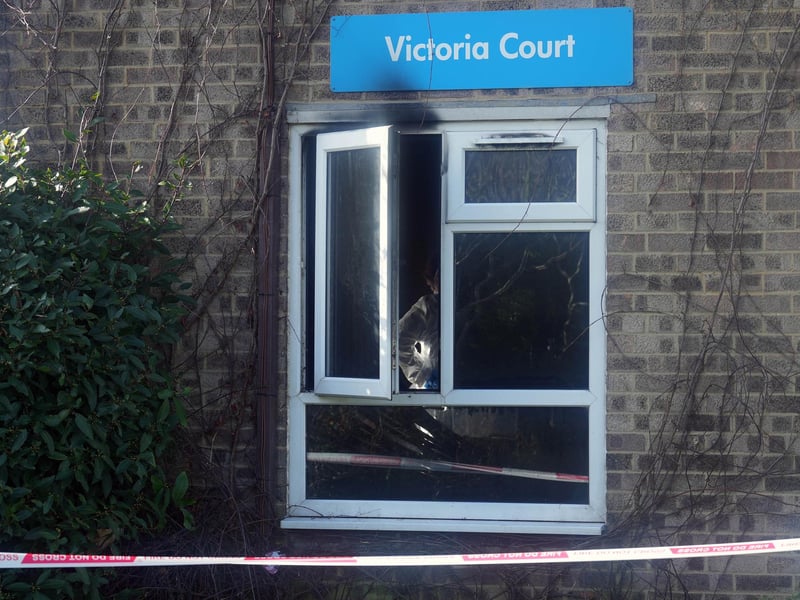 Police officers have been carrying out investigations on Thursday (February 6) after a fire was reported overnight at Victoria Court in Clifton Road.