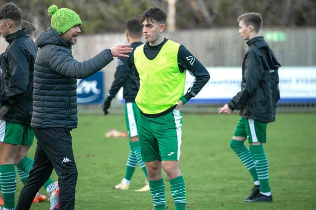 Darin Killpartrick directs things pre-match at East Grinstead | Picture: Neil Holmes