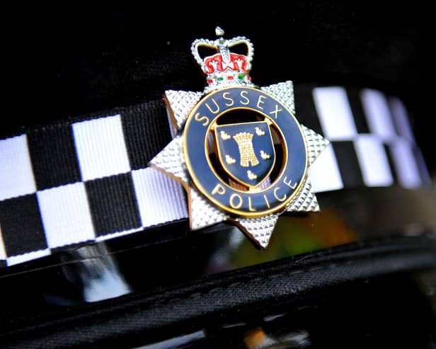 Sussex Police were spotted at Brighton beach on the evening of Friday, October 23. Photo: Iconic Media Group
