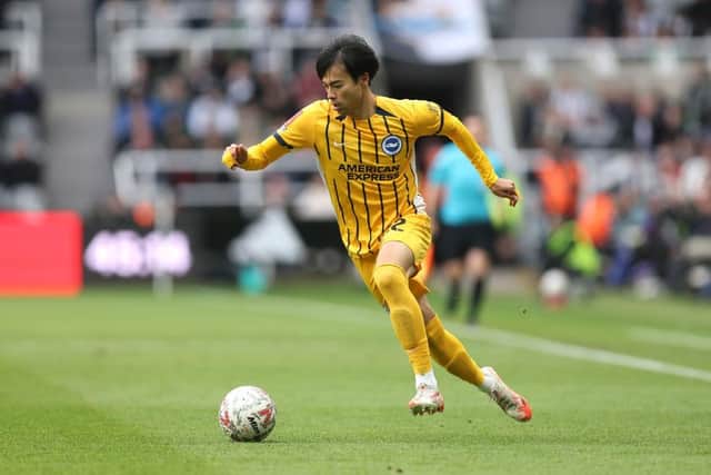 Kaoru Mitoma of Brighton & Hove Albion attracted interest and a bid from Saudi Pro League club Al Nassr last January