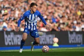 Solly March of Brighton & Hove Albion missed out at Manchester United