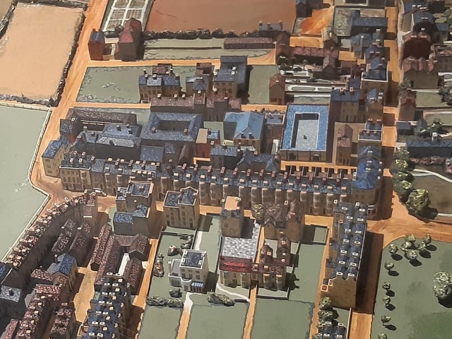 Warwick Street was a very different place 200 years ago, as the diorama shows
