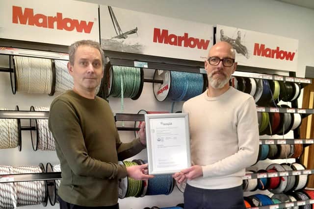 Marlow Ropes' Paul Dyer, Technical Manager &amp; Jon Mitchell, Managing Director