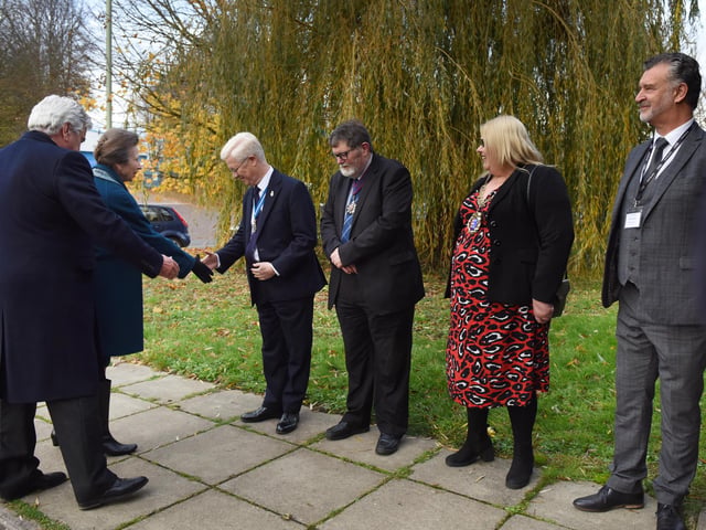 The Princess Royal visits Focus SB in St Leonards on November 22 2023.
