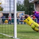 Action from Eastbourne Borough's FA Cup win at Thame United. Picture by Lydia Redman