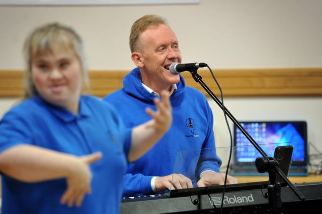 The Music Man Project - a charity about giving people with disabilities free music tuition. Pic S Robards SR2210311