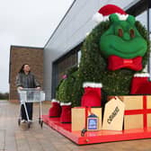 Cuthbert sculpture outside Aldi. Photo: Joe Pepler/PinPep