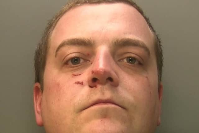 Labourer Calum from Brighton was jailed for six months and banned from football matches for six years. Photo: Sussex Police