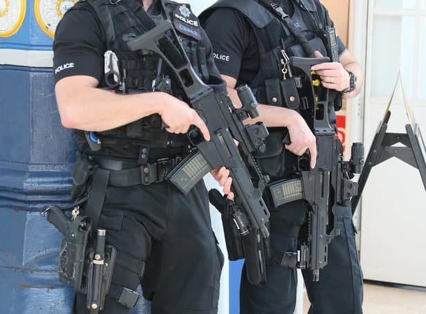Firearms officers in Sussex