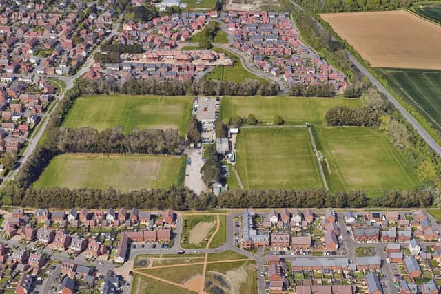 A/100/24/PL: Worthing Rugby Club, Roundstone Lane, Angmering. Installation of 4 No. Padel Courts with perimeter fencing and glazing onto existing car park. This application is in CIL Zone 2 (Zero Rated) as other development. (Image: Google Maps)