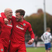 Action and goal celebrations from Worthing FC's 3-2 National South win over Havant and Waterlooville at Woodside Road
