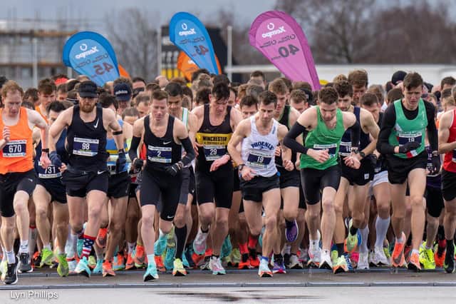 The start line at the 2022 Chichester 10k - this year's renewal takes place on Sunday | Picture: Lyn Phillips