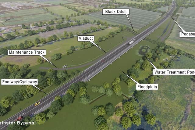 A map showing features of the Lyminster bypass. Picture: West Sussex County Council