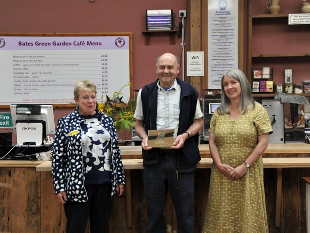 John with his award. Pic by John Glover