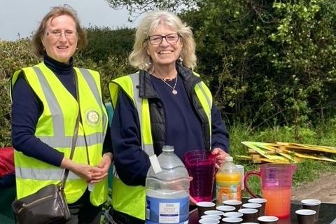 Members helped out with refreshments and the all important directions to support the Three Forts Challenge