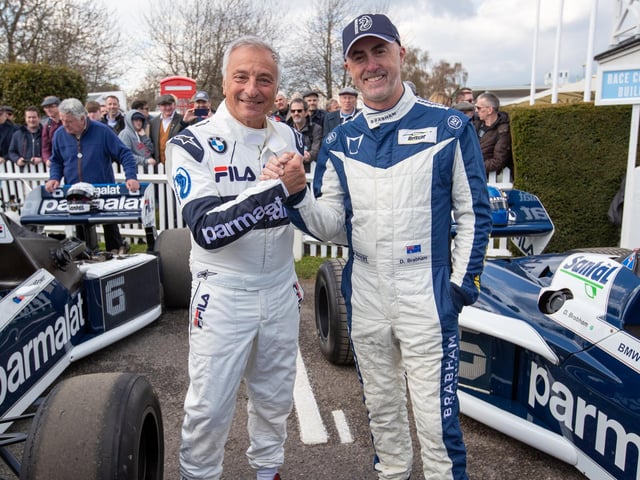 David Brabham and Ricardo Patrese. Photo: Michael John Reed. REEDIMAGE.