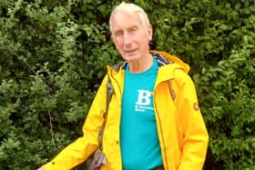 Anthony Bishop, 80, from Henfield, is walking 874 miles from John O’Groats to Cornwall to raise money for St Barnabas House