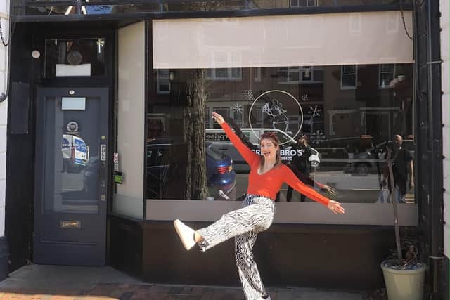 Owner Chloe Wilkinson outside The Good Grub. Photo: contributed.