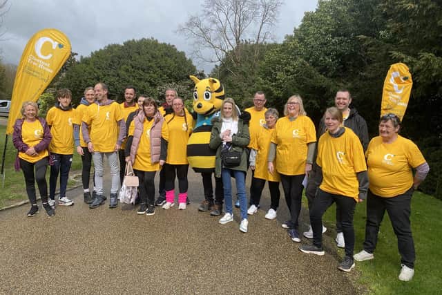 A team of 16 colleagues from Morrisons in Littlehampton and Worthing teamed up for the Arundel Castle Abseil to support for Chestnut Tree House, the Sussex children's hospice