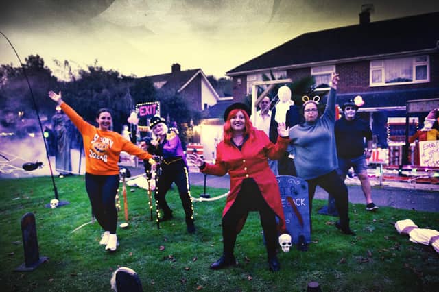 Halloween house at 5 Gillsmans Park, St Leonards, in aid of St Michael's Hospice. Photo by Frank Copper.