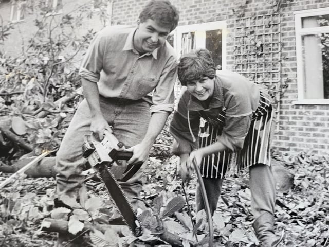 Adam and Frances Phelps at Redwood Drive, Haywards Heath