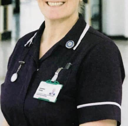 Sherree Fagge in her days working at the Princess Royal Hospital in Haywards Heath