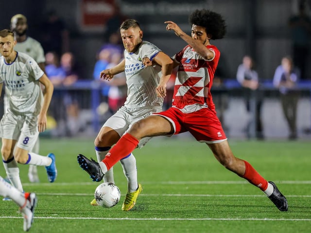 Action from Eastbourne Borough's 2-1 National South win at Havant