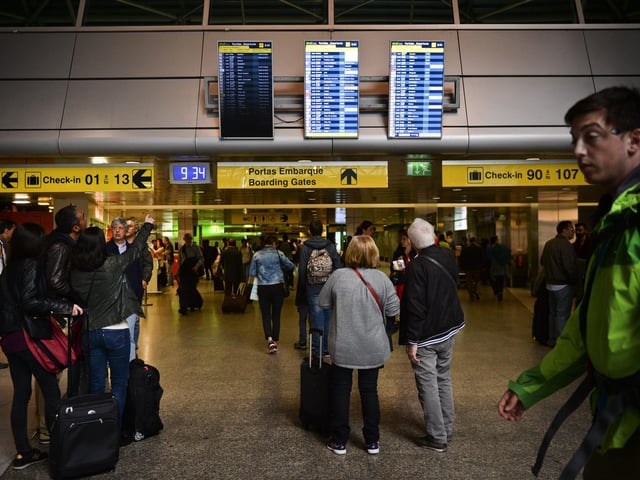Lisbon Airport saw 65 per cent of flights delayed, and 4.8 per cent cancelled. Picture by PATRICIA DE MELO MOREIRA/AFP via Getty Images