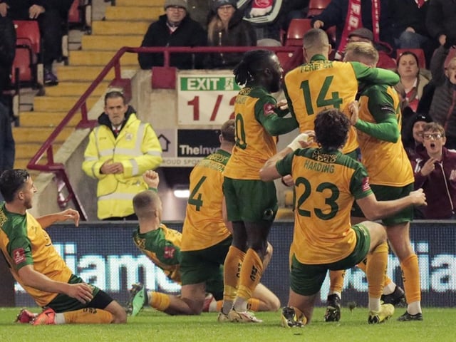 The best of the action from the pitch and the stands from Horsham's 3-3 draw at Barnsley in the FA Cup first round