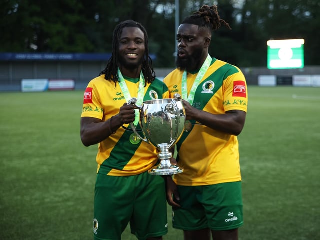 Natalie Mayhew's pictures of Horsham FC's Isthmian League title celebrations