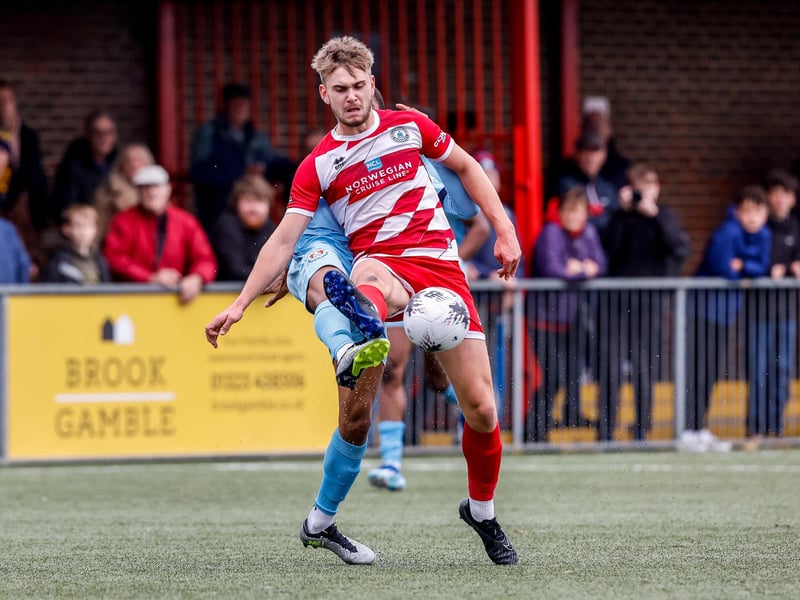 Action from Eastbourne Borough v Slough in National League South