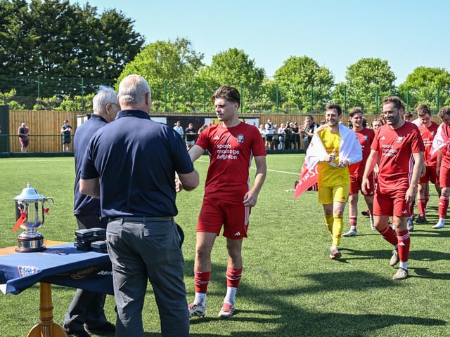 Hassocks FC win the 2024-25 Peter Bentley Cup