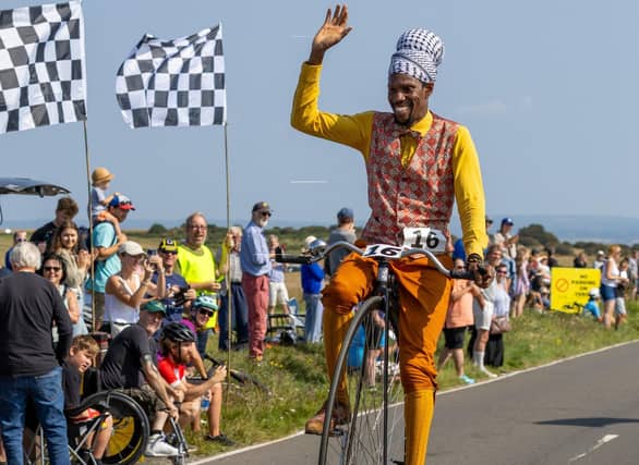 Beachy Head World Championship Penny Farthing Hill Climb 2025. Photo by TK photography. https://www.facebook.com/tadaskphoto