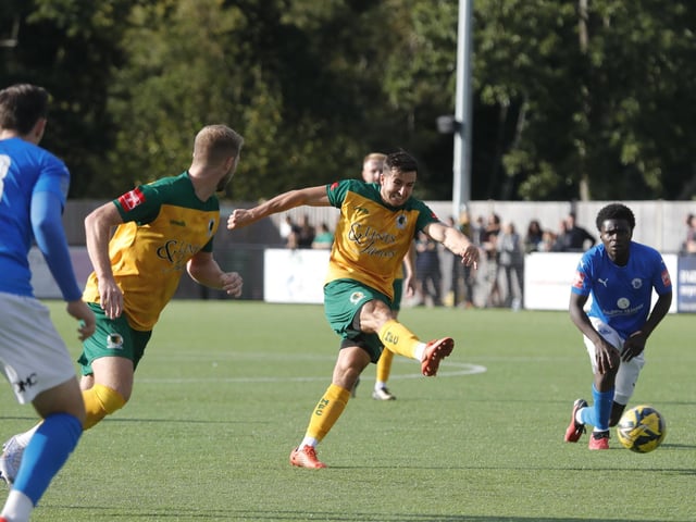 Action from Horsham's entertaining Isthmian Premier stalemate with Billericay Town