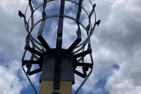 Villagers watched the lighting of the Jubilee beacon in Staplefield on Thursday, June 2