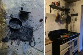Fire crews were called to a property in Richmond Road, Chichester when the occupants discovered a fire in the kitchen. Photo: West Sussex Fire and Rescue Service