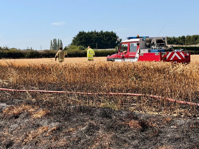Firefighters from West Sussex Fire & Rescue Service have tackled a ‘fire in an open field’ in Nutbourne