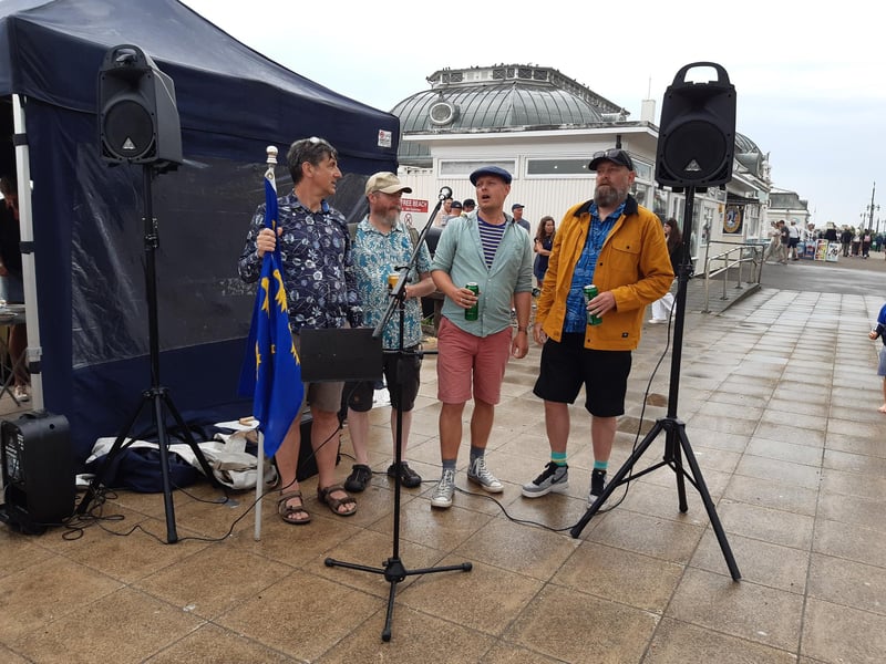 The Worthing Fishermen Society celebration on Sunday, bestowing honours upon Norman Bashford and his family