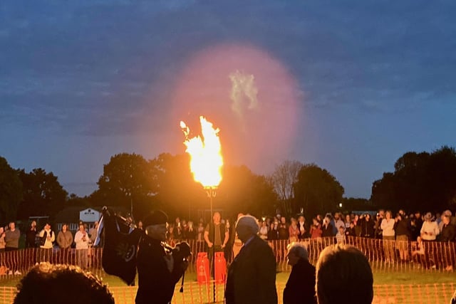 The lighting of the beacon in Lindfield Common